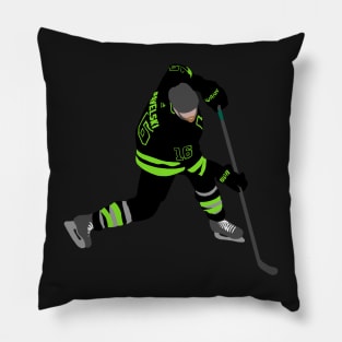 Joe Pavelski Silhouette (Blackout Version) Pillow