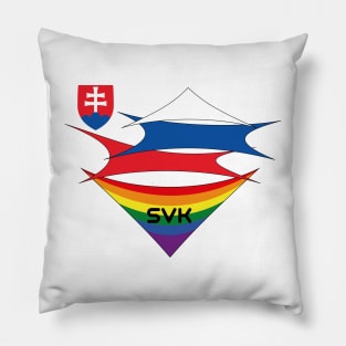 Slovakia pride flag Pillow