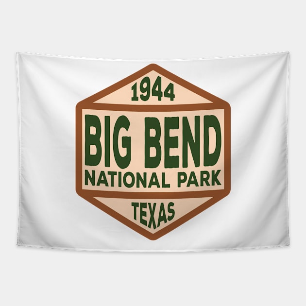 Big Bend National Park badge Tapestry by nylebuss