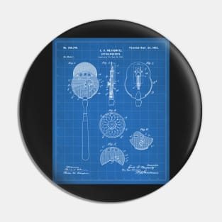 Ophthalmoscope Patent - Optometrist Eye Doctors Office Art - Blueprint Pin