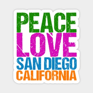 Peace Love San Diego Magnet