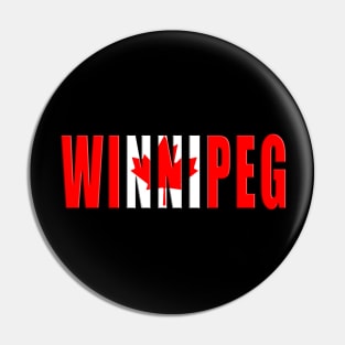 Winnipeg Canadian Flag Pin