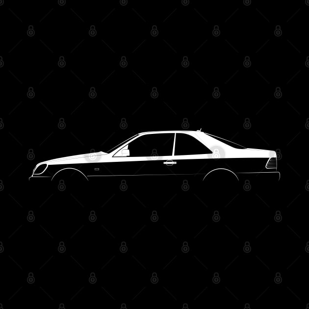 Mercedes-Benz CL (C140) Silhouette by Car-Silhouettes