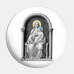 Our Lady Mother of God Mary and the Child Jesus Christ Pin