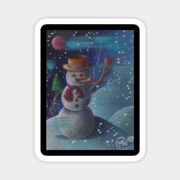 Snowman Magnet by ManolitoAguirre1990