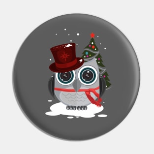 Top Hat Owl - Christmas Pin