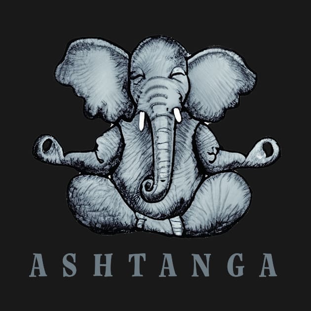 Ashtanga Yoga Elephant by TomiTee