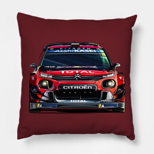 Citroen C3 WRC Artwork Pillow