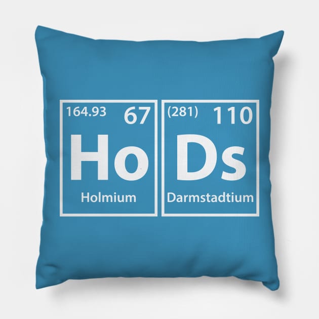 Hods (Ho-Ds) Periodic Elements Spelling Pillow by cerebrands