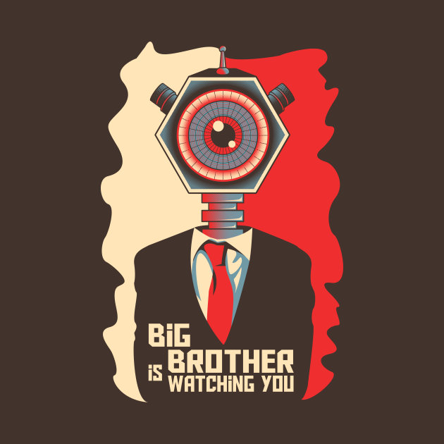 Big Brother is watching you Art Tapestry TeePublic Big Brother is watching you Art Tapestry TeePublic