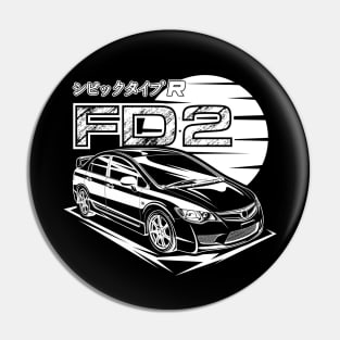 Civic FD2 Type R - White Print Pin