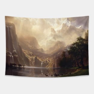 Among the Sierra Nevada, California by Albert Bierstadt Tapestry