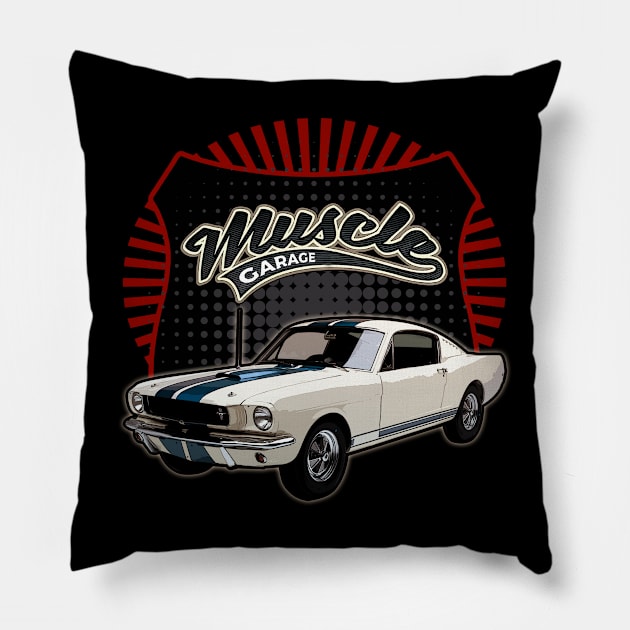 Ford Mustang Shelby GT350 1965 car muscle Pillow by JocelynnBaxter