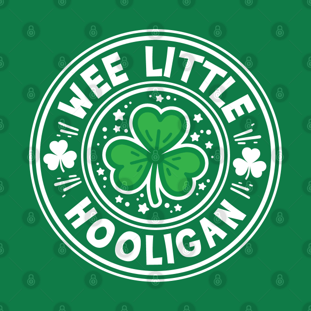 Wee Little Hooligan Cute Saint Patrick's Kids & Youth Design by Graphic Duster