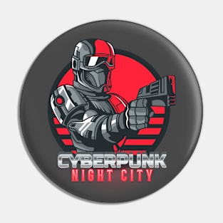 Cyberpunk Night City Pin