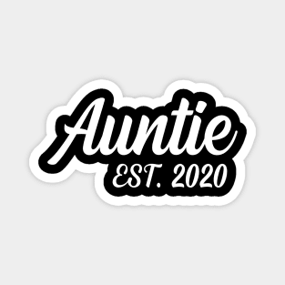 Auntie Est 2020 Birthday Aunt Tee Magnet