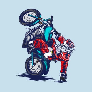 santa motorcycle T-Shirt