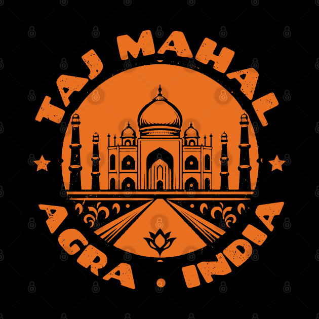 Taj Mahal - Agra India Vintage by Issho Ni