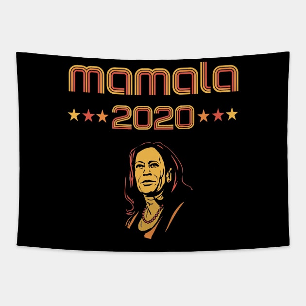 Vintage Retro Mamala 2020 Kamala Harris Madam Vice President Tapestry by TeeShirt_Expressive