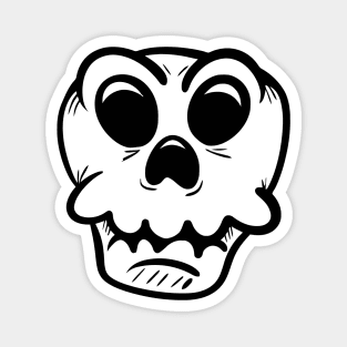 surprised skull Magnet