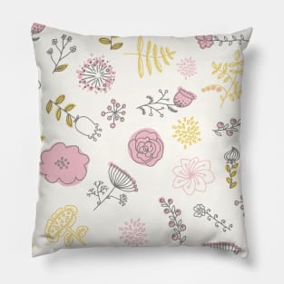 Elegance Seamless pattern with flowers Pillow