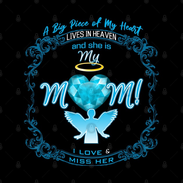 A Big Piece of My Heart | My Mom Lives in Heaven by The Printee Co