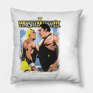 Hulk Hogan Vs Andre The Giant Wrestle Mania III Pillow