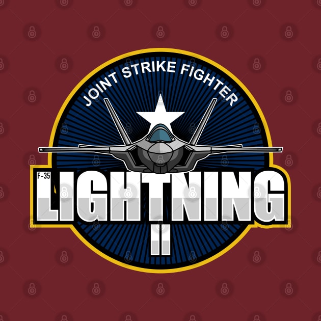 F-35 Lightning 2 Patch (Small logo) by TCP