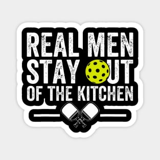 Real Stay Out of the Kitchen Funny Pickleball Vintage Magnet