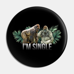 single gorila Pin