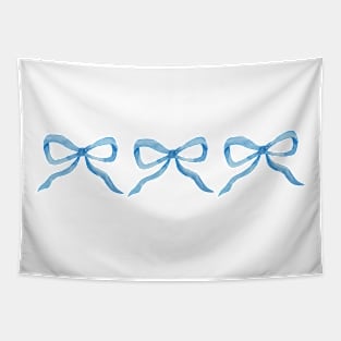 Three Blue Bows Tapestry