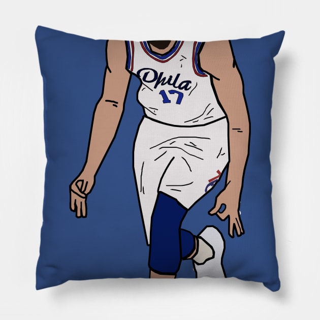 JJ Redick 3 Point Celebration Pillow by xavierjfong