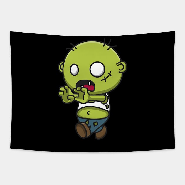 cute zombie Tapestry by fflat hds