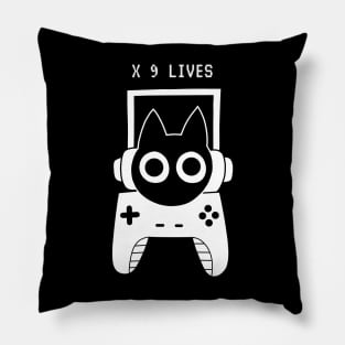 Black Cat Gaming Pillow