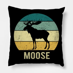 Moose At Sunset A Gift For Moose Lovers Pillow