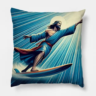 Jesus Christ Surfing Pillow