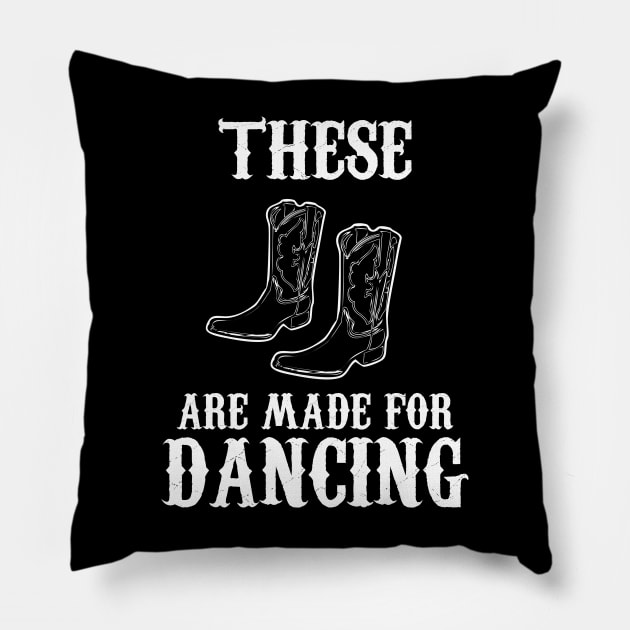 Cowboy Boots Country Music Pillow by Scar