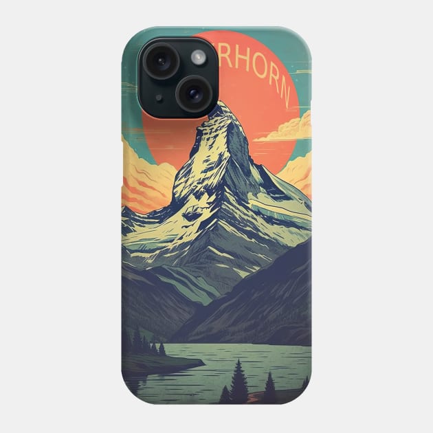 Zermatt,Matterhorn,Switzerland,Poster Phone Case by BokeeLee