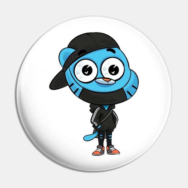 gumball Pin by Ninja banana