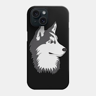 husky dog face Phone Case