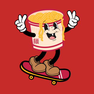 Skateboarding Cup of Ramen Noodles T-Shirt