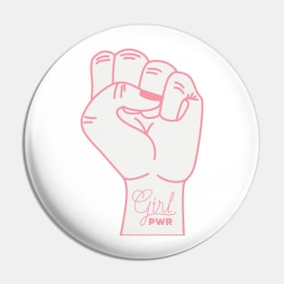 Girls Have the Power to Change the World Pin