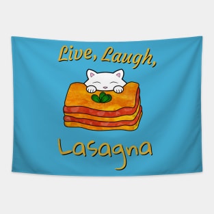 Live Laugh Lasagna Tapestry