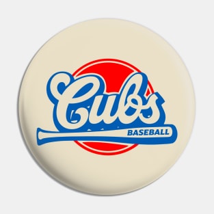 Cubs Up to Bat Pin