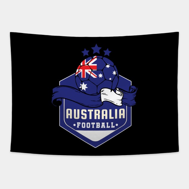 Australia Football Tapestry by footballomatic