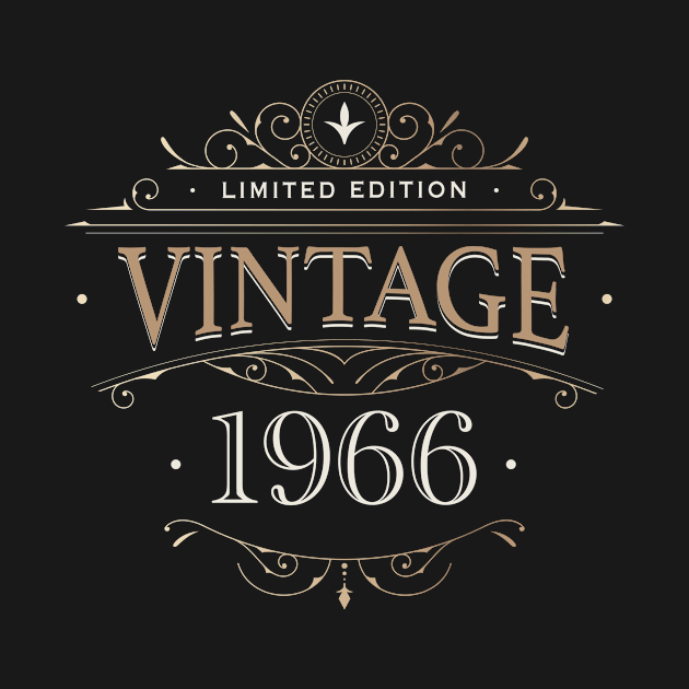 Limited edition Vintage 1966 by CardRingDesign