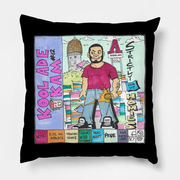 Support Kam Komics:  Strictly for my homies Tshirt Pillow by Kam Komics 