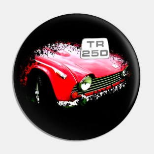 Triumph TR250 1960s British classic car elements with badge Pin