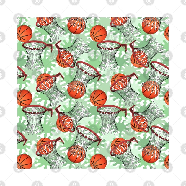 Basketball Pattern by Designoholic