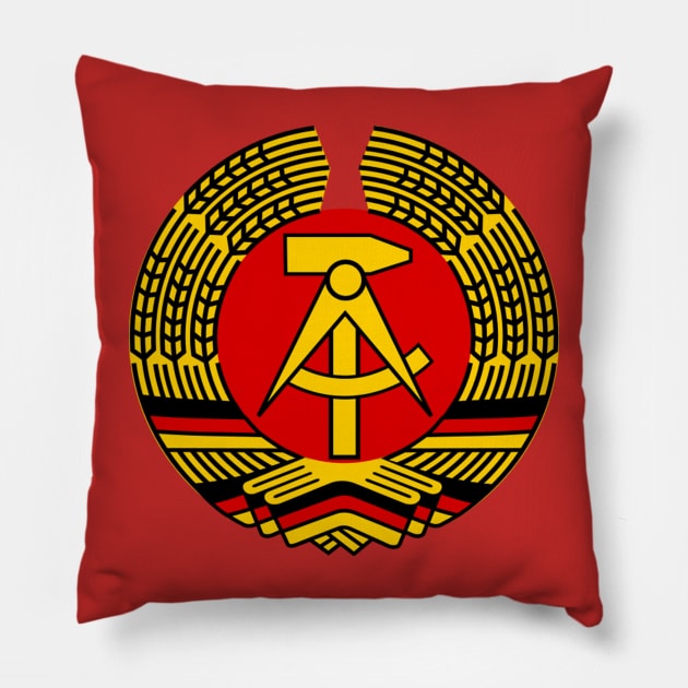 East German Coat of Arms Pillow by Devotee1973